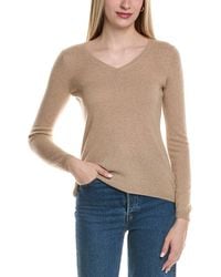 Sofiacashmere - Modern V-Neck Wool & Cashmere-Blend Sweater - Lyst