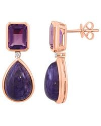 Effy Fine Jewelry - 14K Rose 9.84 Ct. Tw. Diamond & Gemstone Earrings - Lyst