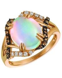 Le Vian - Le Vian Neapolitan Opal 14k Rose Gold 2.89 Ct. Tw. Diamond & Opal Half-eternity Ring - Lyst