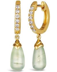 Le Vian - Le Vian 14k 4.39 Ct. Tw. Diamond & Prehnite Dangle Earrings - Lyst