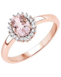 Diana M. Jewels - Fine Jewelry 14k Rose Gold 0.81 Ct. Tw. Diamond & Morganite Ring - Lyst