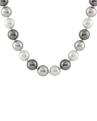 Splendid - Silver 12-13mm Shell Pearl Necklace - Lyst