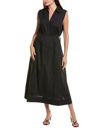 Rag & Bone - Joan Poplin Midi Dress - Lyst
