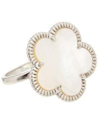 Juvell - 18K Plated Clover Ring - Lyst
