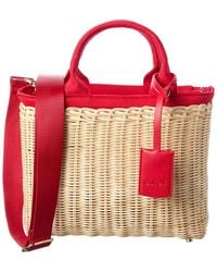Surell - Accessories Picnic Straw Crossbody - Lyst