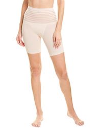 Rene Rofe Fit Stripped Support Bike Short - Brown