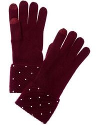 Sofiacashmere - Sofiacashmere Heat Set Cuffs Cashmere Glove - Lyst
