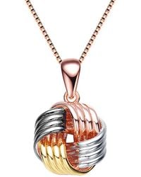 Rachel Glauber - 14k Rose Gold Vermeil Cz Necklace - Lyst