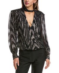 IRO - Lila Silk-Blend Top - Lyst