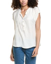 Bella Dahl - Cap Sleeve Henley - Lyst