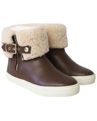 Burberry - Leather Skillman Ankle Weather Rain Boot (authentic Pre- Loved) - Lyst