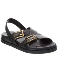 Fendi - Feel Leather Sandal - Lyst