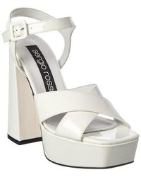 Sergio Rossi - Alicia 90 Patent Platform Sandal - Lyst