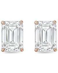 Diana M. Jewels - Diana M. 14K Rose 10.00 Ct. Tw. Lab-Grown Diamond Earrings - Lyst