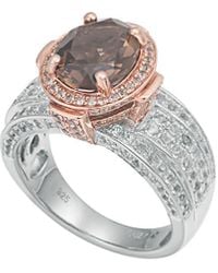 Suzy Levian - Two-tone Silver 4.65 Ct. Tw. Gemstone Statement Ring - Lyst
