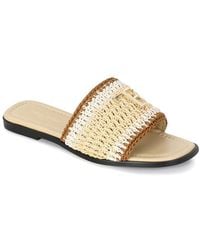 Tiffany & Fred Paris - Raffia Sandal - Lyst