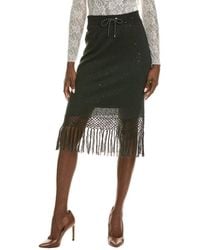 Brunello Cucinelli - Linen & Silk-blend Pencil Skirt - Lyst