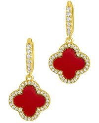 Adornia - 14K Plated Cover Huggie Earrings - Lyst