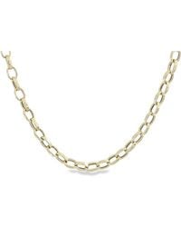 Italian Gold - 14K Faceted Rolo T-Bar Necklace - Lyst