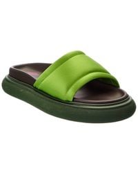 The Attico - Padded Satin Platform Sandal - Lyst