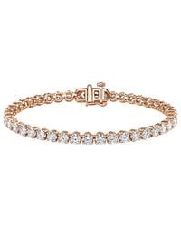 Lab Grown Diamonds - 14K 3.20 Ct. Tw. Lab-Grown Diamond Tennis Bracelet - Lyst
