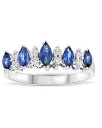 LEVARON - 14K 0.55 Ct. Tw. Diamond & Sapphire Ring - Lyst