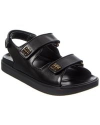 Givenchy - 4g Strap Leather Sandal - Lyst