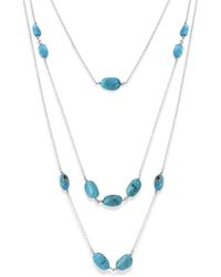 Samuel B. - Silver Sleeping Beauty Layered Necklace - Lyst