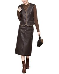 Monique Lagarde - 2Pc Vest & Skirt Set - Lyst