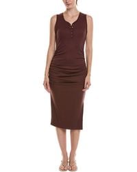 Michael Stars - Samira Tank Henley Midi Dress - Lyst