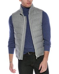 Brunello Cucinelli - Wool, Silk & Cashmere-Blend Vest - Lyst