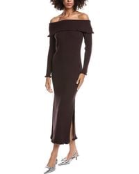 AMUR - Meadow Lettuce Edge Midi Dress - Lyst