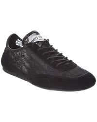 Jimmy Choo - Sunny Lace & Leather Sneaker - Lyst