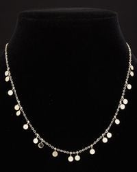 Italian Gold - 14k Mini Disc Charm Necklace - Lyst