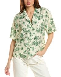 Sandro - Linen-Blend Top - Lyst