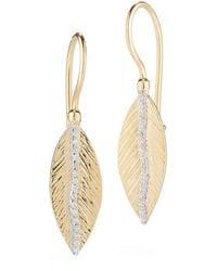 Reiss - 14k 0.17 Ct. Tw. Diamond Earrings - Lyst