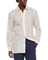 Isaia - Linen-Blend Shirt - Lyst