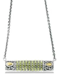 Samuel B. - 18K & 0.54 Ct. Tw. Peridot Necklace - Lyst