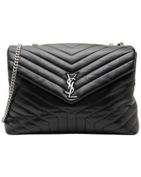Saint Laurent - Matelassé Monogram Loulou Chain Large Shoulder Bag (authentic Pre-loved) - Lyst