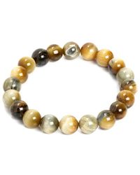 jean claude - Jewelry Tiger Eye Bead Stretch Bracelet - Lyst