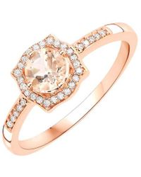 Diana M. Jewels - Fine Jewelry 14k Rose Gold 0.50 Ct. Tw. Diamond & Morganite Ring - Lyst