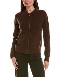 InCashmere - Zip Polo 100% Cashmere Cardigan - Lyst
