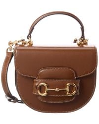 Gucci - Horsebit 1955 Mini Leather Shoulder Bag - Lyst
