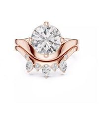 Lab Grown Diamonds - 14K Rose 2.85 Ct. Tw. Lab-Grown Diamond Ring - Lyst