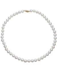 Belpearl - 14k 8-7.5mm Akoya Pearl Necklace - Lyst
