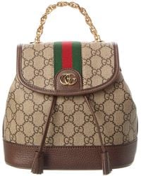 Gucci - Ophidia Mini GG Supreme Canvas & Leather Backpack - Lyst