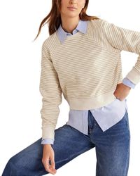 Boden - Metallic Stripe Sweatshirt - Lyst
