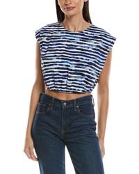 A.L.C. - Billie Linen-Blend Top - Lyst