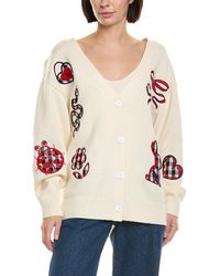 Cynthia Rowley - Wool & Cashmere-blend Motif Cardigan - Lyst