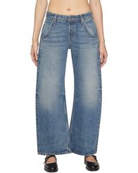 EB DENIM - Enzo Cropped Mid Rise Barrel Jean - Lyst